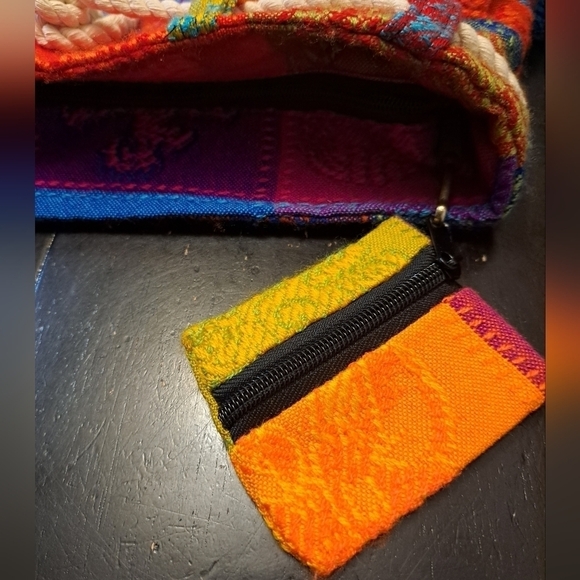 Vibrant Patchwork Satchel Bag - Picture 6 of 11